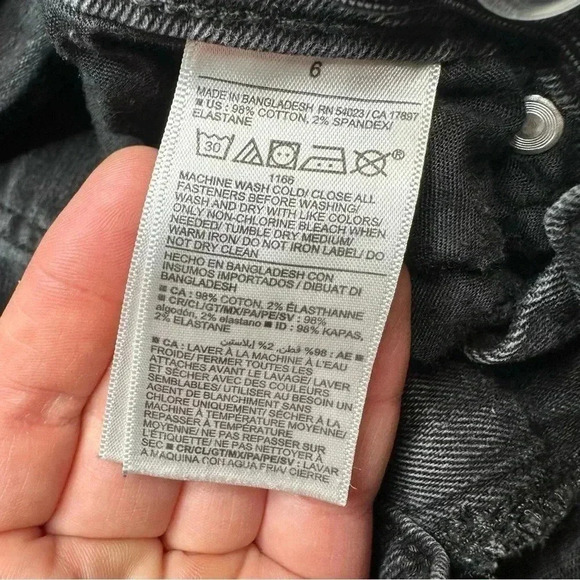 Old Navy Jeans Straight Leg Black Size 6 - Picture 10 of 16